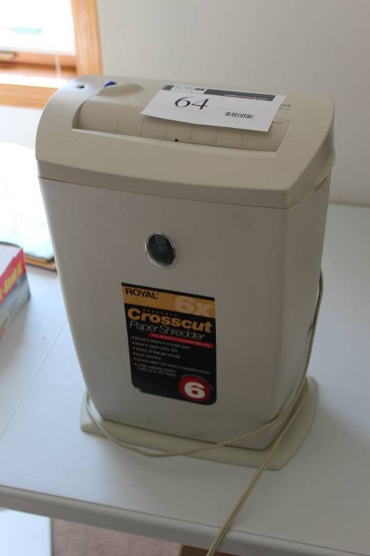 Royal Crosscut Paper Shredder 6x  Crosscut Shredder.