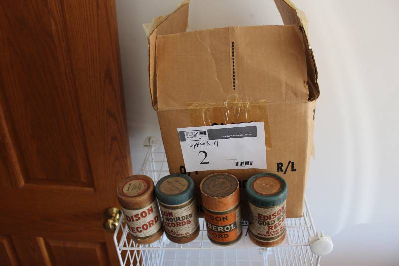 Lot of (31) Thomas Edison Record Containers app. 31 ct.