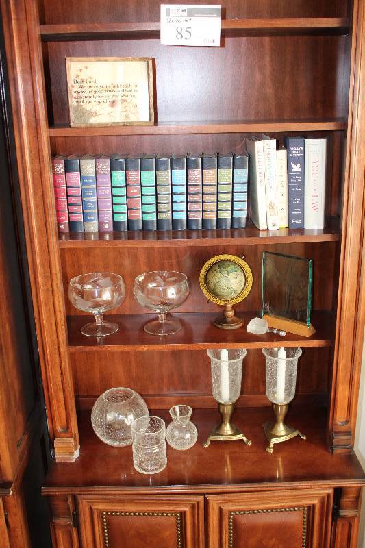 Shelf Lot of Decor.
