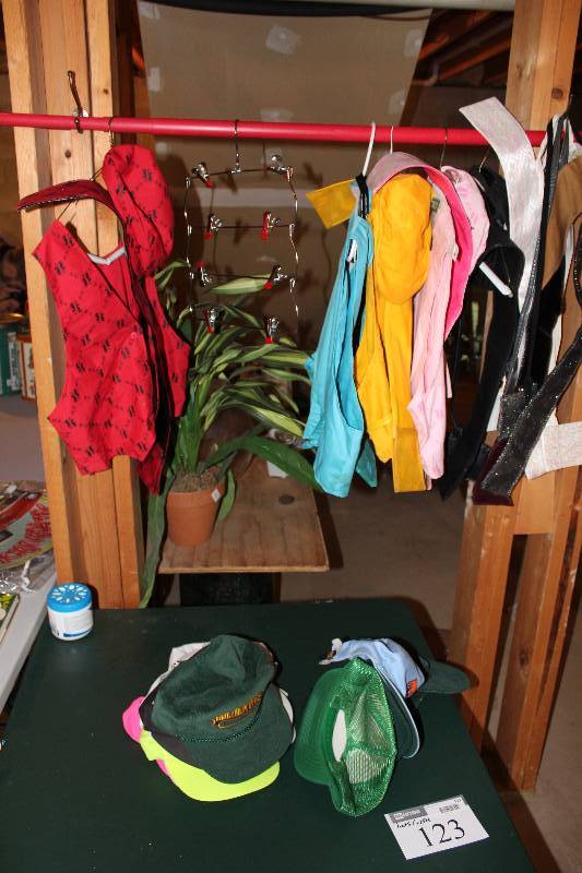 Lot of Clothing Including Vests Hats.