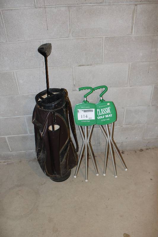 Lot of (3) including Golf Bag Golf Seats (2).