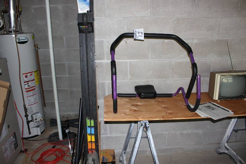 Table Lot Including Ab Work Out Machine Weights Weight Machine.