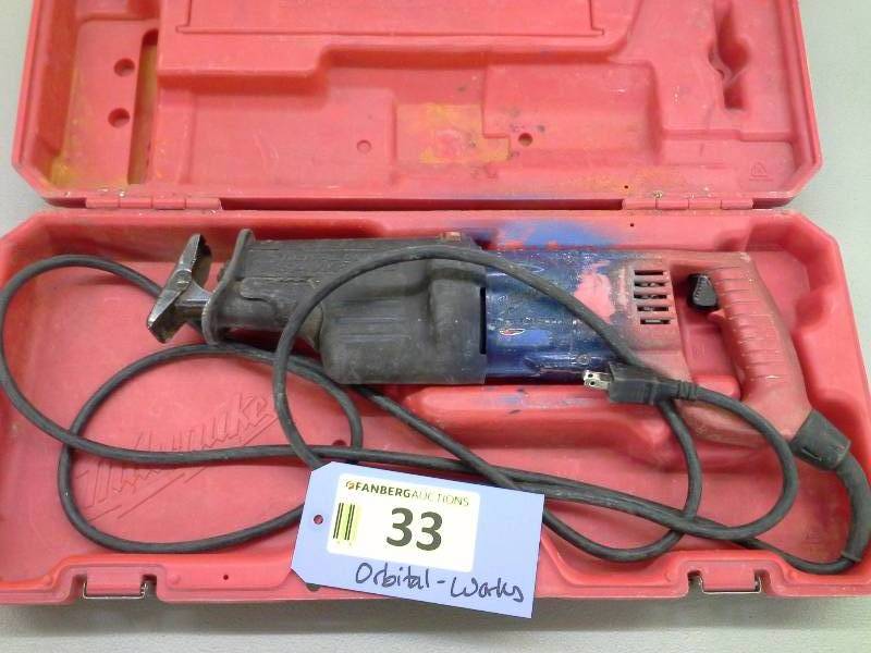 lot 33 image: Milwaukee Orbital Super Sawzall (1)