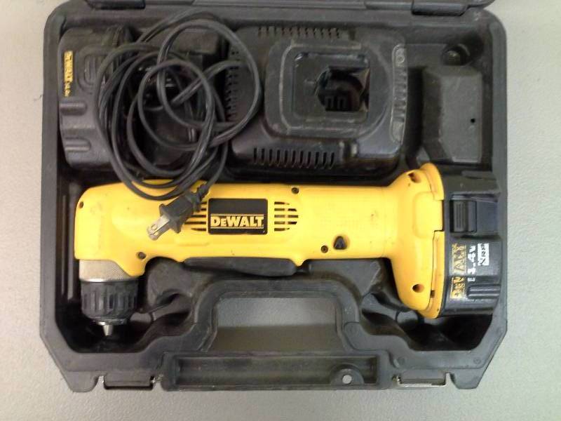 lot 56 image: DeWalt DW966 VSR Cordless Right Angle DrillDriver (1)