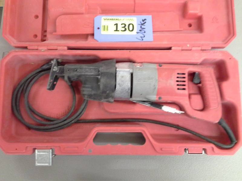 lot 130 image: Milwaukee Sawzall Reciprocating Saw (1)