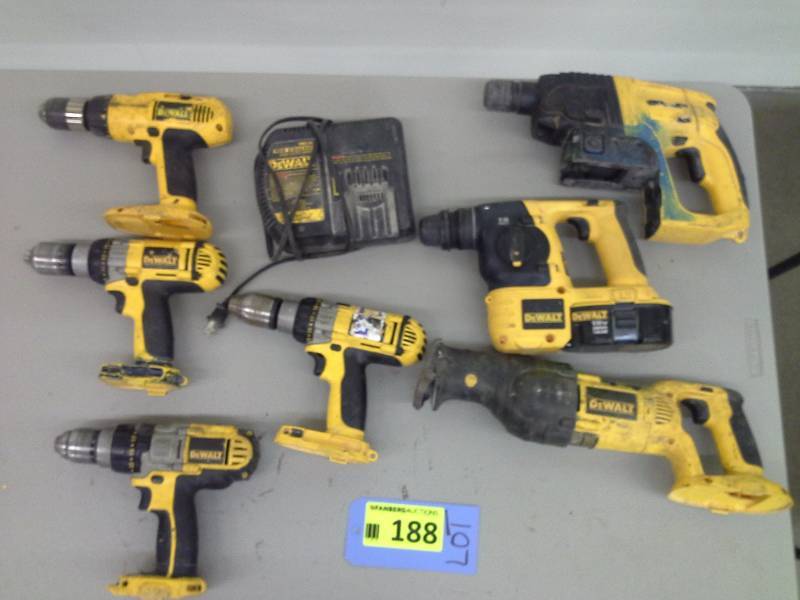 lot 188 image: DeWalt Tool Lot