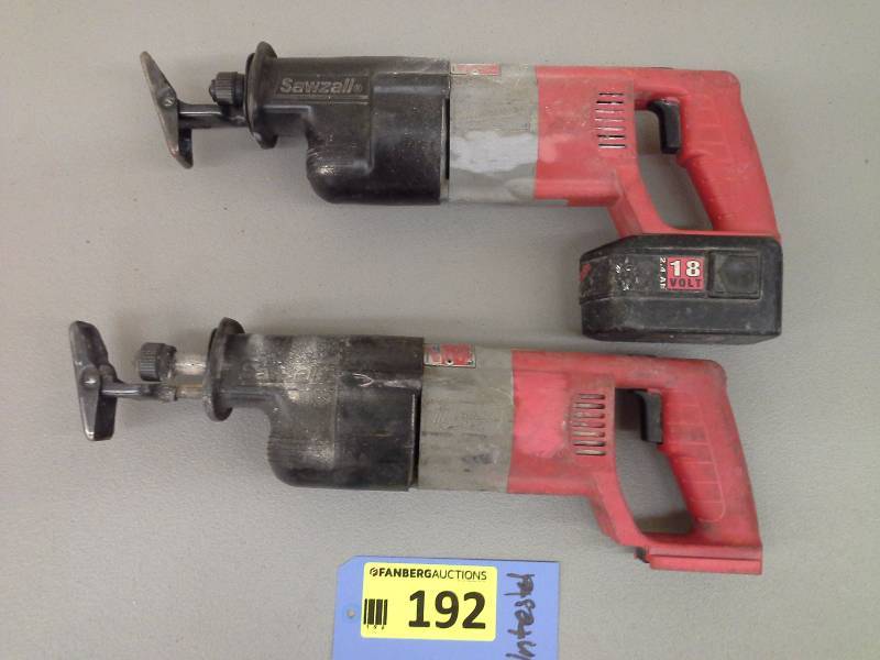 lot 192 image: Milwaukee 18V Sawzall Reciprocating Saw (2)