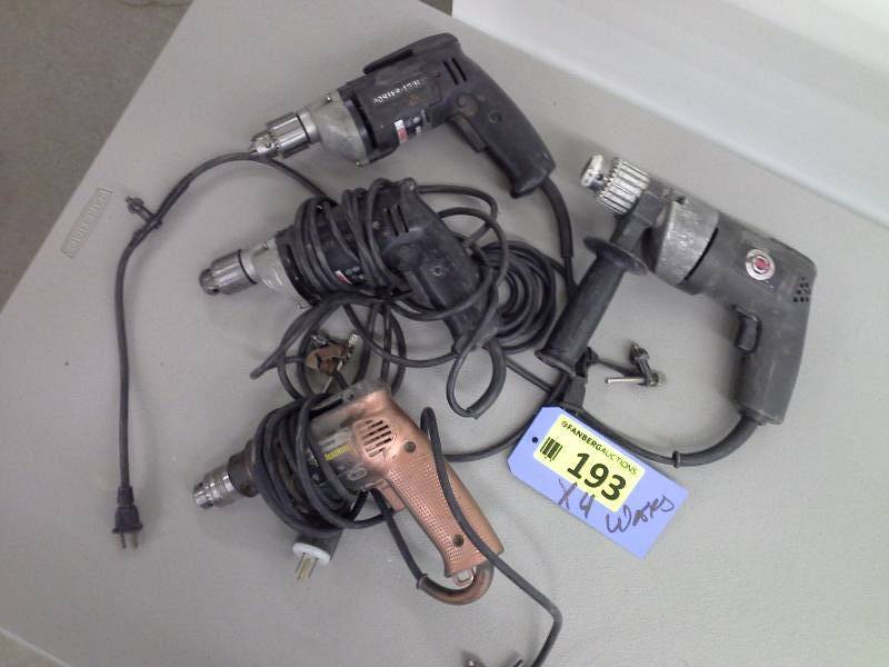 lot 193 image: Black & Decker Drill Lot (4)