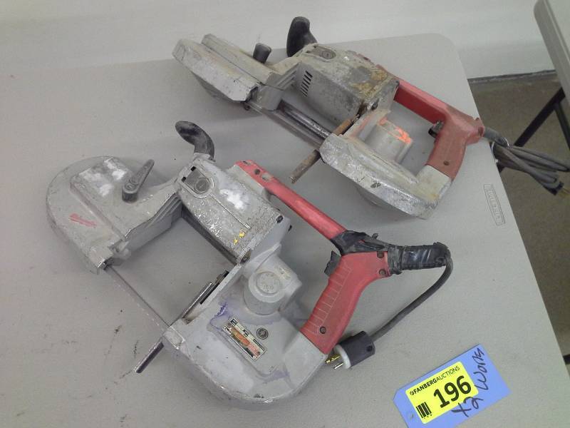 lot 196 image: Milwaukee Heavy Duty Bandsaw (2)