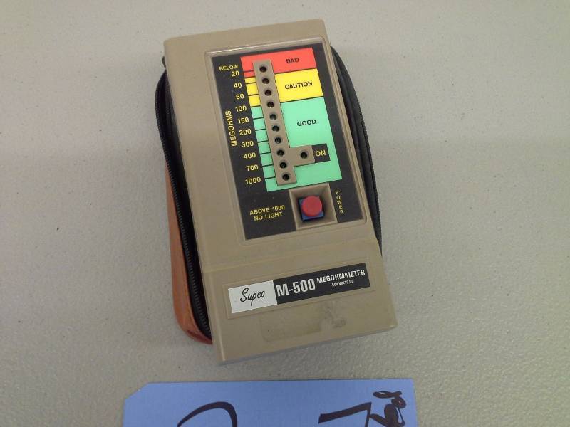 lot 207 image: Supco M-500 Megohmmeter (Untested) (1)