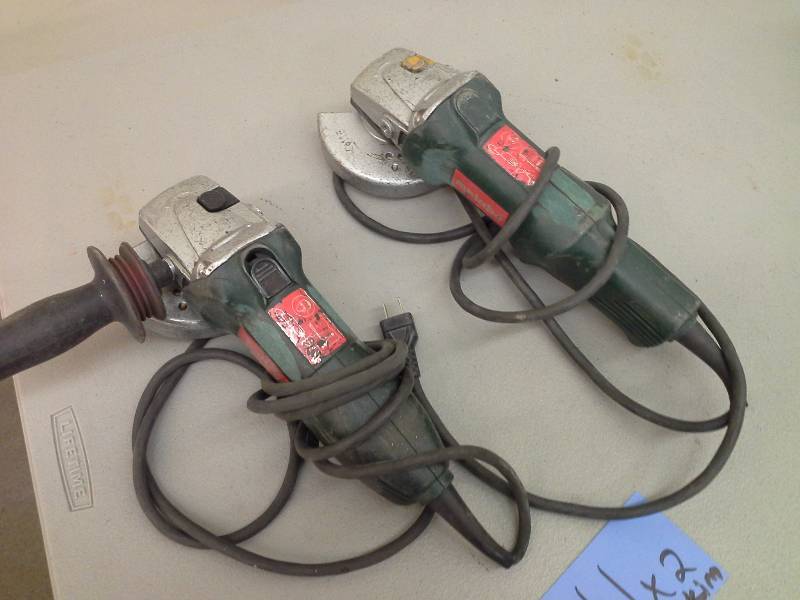 lot 211 image: Metabo Grinders (2) NOT WORKING
