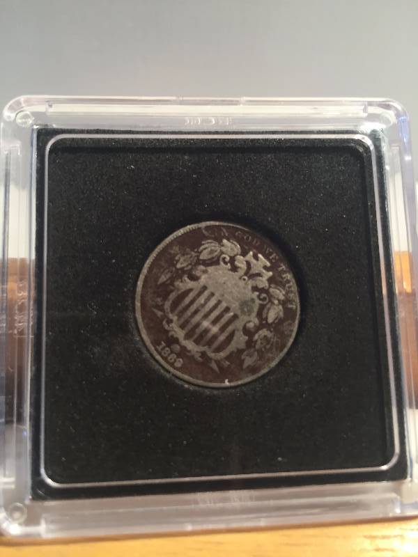 1869 SHIELD NICKEL