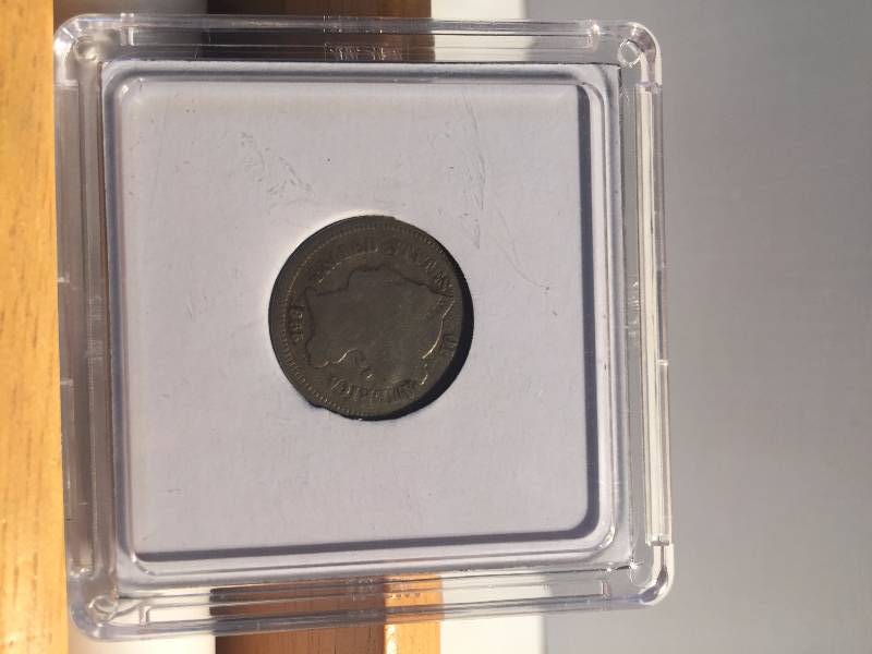 1865 NICKEL THREE CENT PIECE