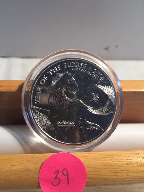 2014 - 2 POUNDS ELIZABETH II DG SILVER COIN-  YEAR OF THE HORSE