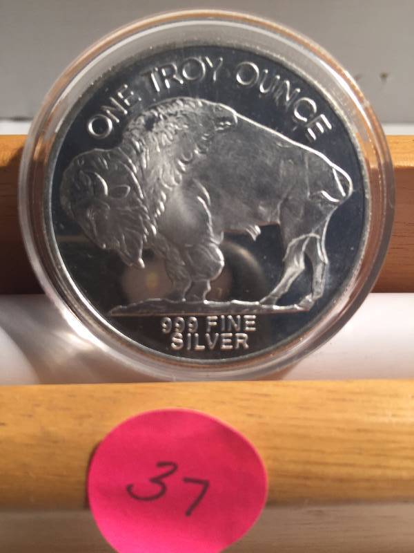 1  TROY OZ. FINE SILVER BUFFALOINDIAN HEAD COIN