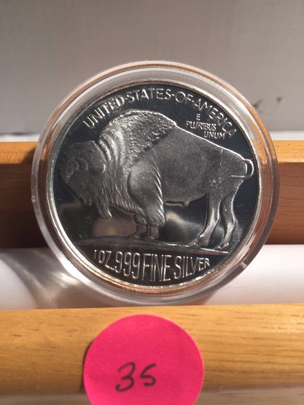 2014 - 1 OZ FINE SILVER BUFFALOINDIAN HEAD COIN