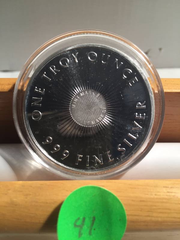ONE TROY OUNCE SILVER COIN- SUNSHINE MINTING