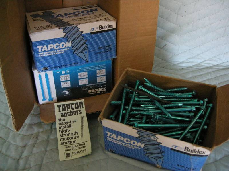 lot 61 image: Tapcon Masonry Anchors