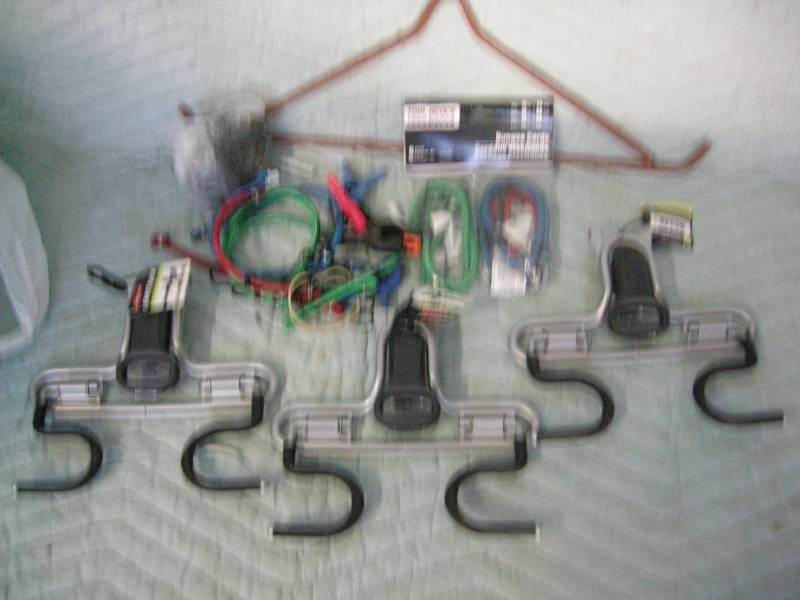 lot 65 image: Hooks, Hangers, Bungees