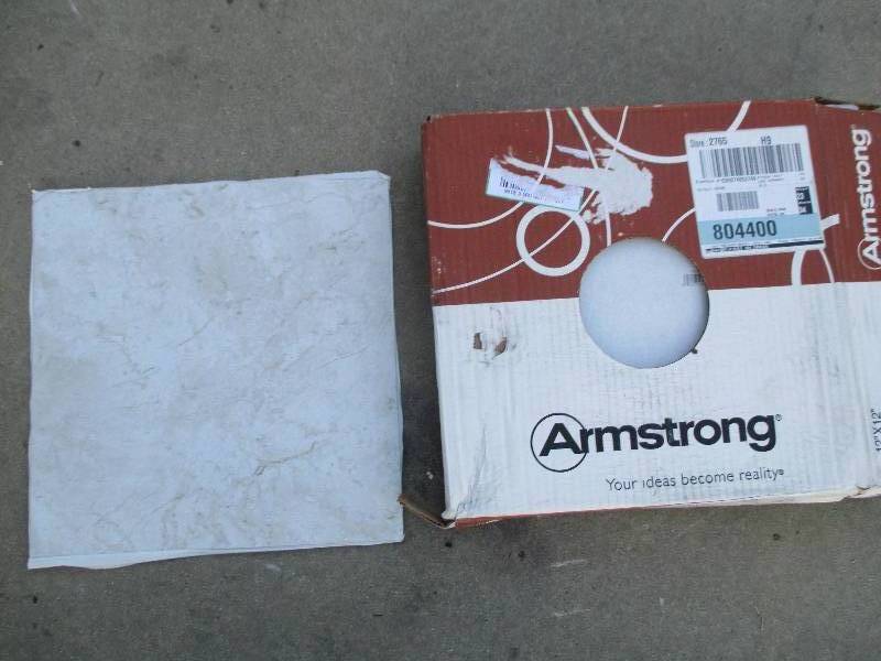 lot 48 image: 1 case Armstrong 12 in. x 12 in. Pe...