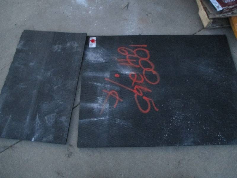 lot 63 image: One and one thiird heavy rubber flo...