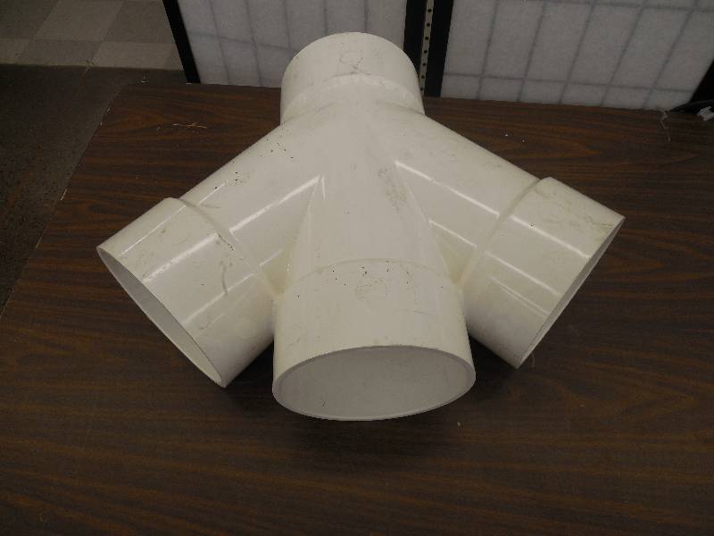 (3) 7 INCH DOUBLE Y PIPE FITTINGS