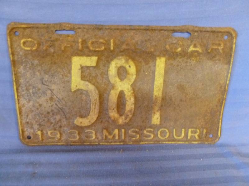 Vintage License Plate