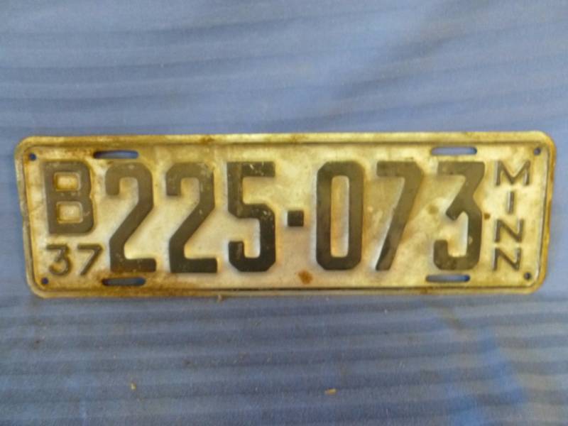 Vintage License Plate