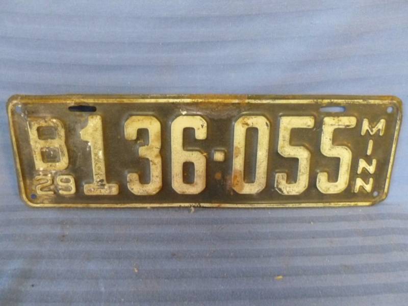 Vintage License Plate
