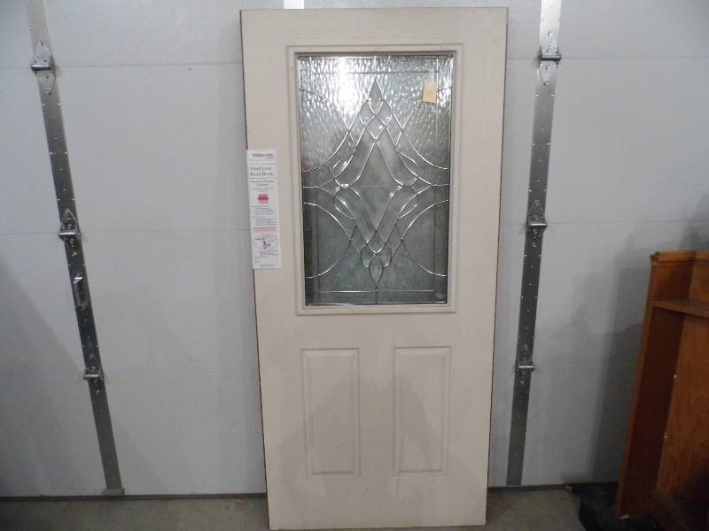 New Fiberglass Door w Glass