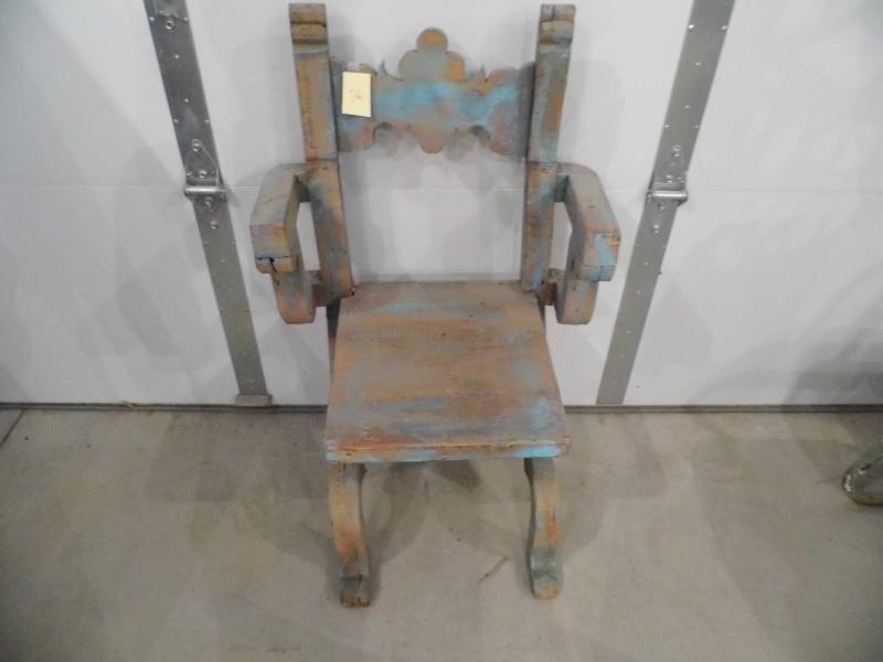 Distressed Wood Chair