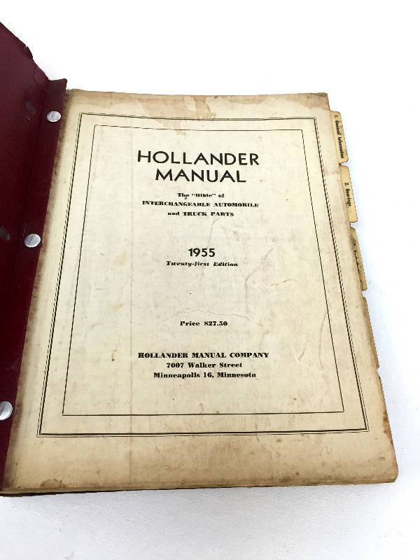 lot 4 image: Ultra rare Hollander manual 1955 21st edition est value of $250.00