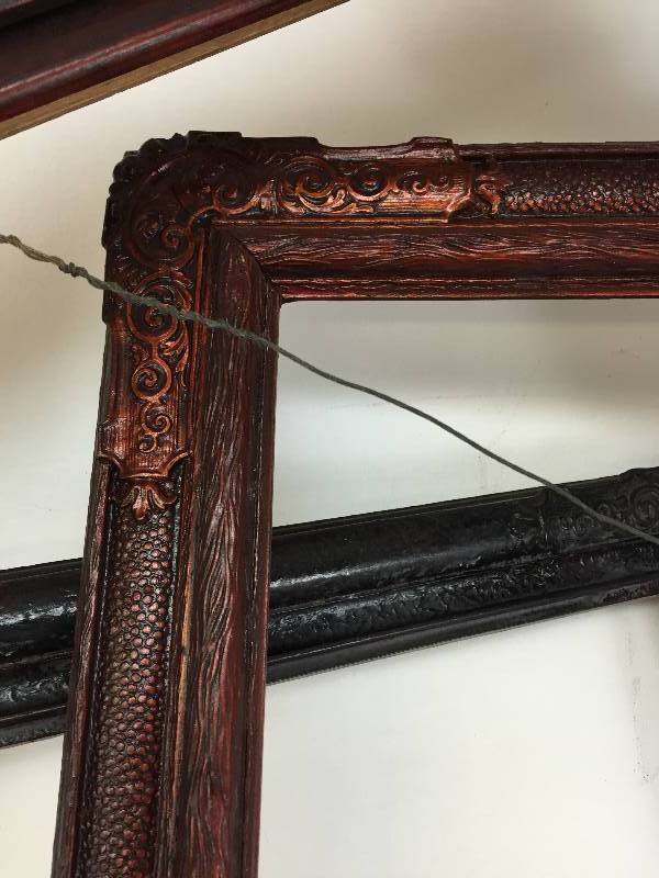 Extra large lot of massive decorative antique wooden frames big-money