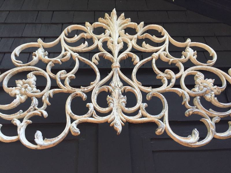 Oversized 1920s iron decorative architectural piece