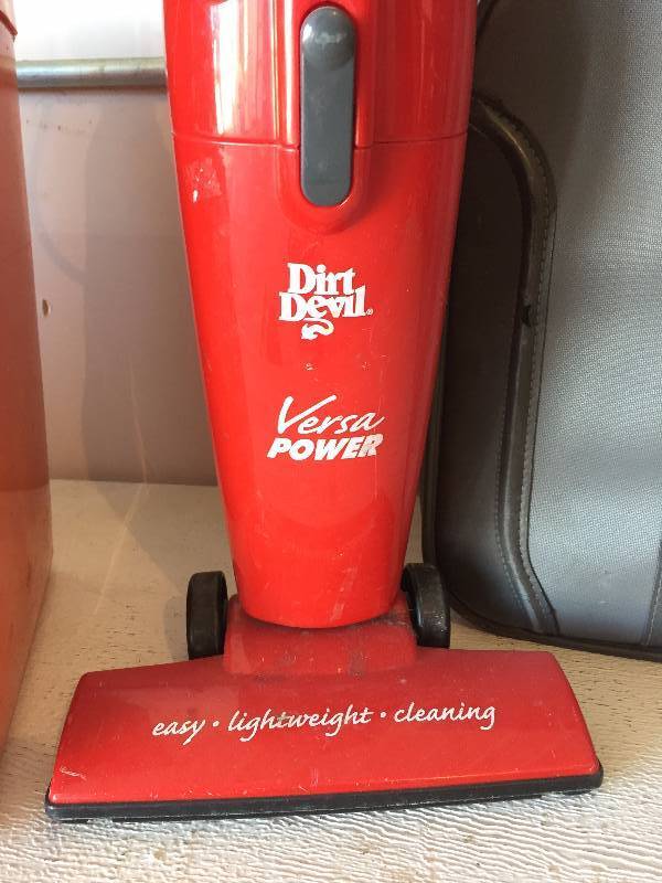 DIRT DEVIL VAC, COOLER AND SUITCASES