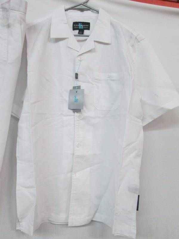 lot 90 image: Steve Harvey Mens 2-pc. LinenCotton Set