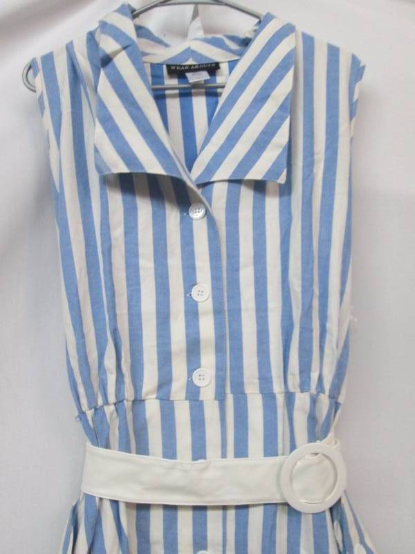 lot 93 image: Wearabouts Womens Striped Chambray Shirt Dress