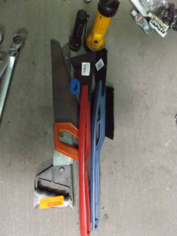 Saws, Scrapers, Lights