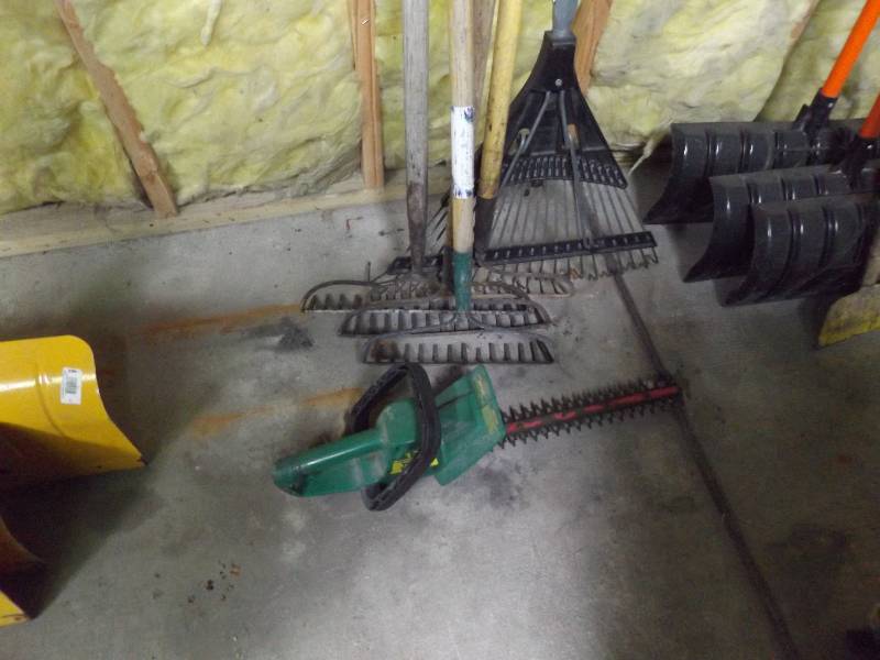 Rakes and Hedge Trimmer