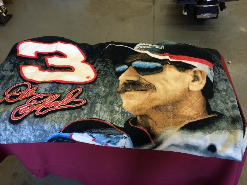 Dale Earnhardt or JR  Throw Blanket, hat, gloves, caring case - view all pictures  lot of 5