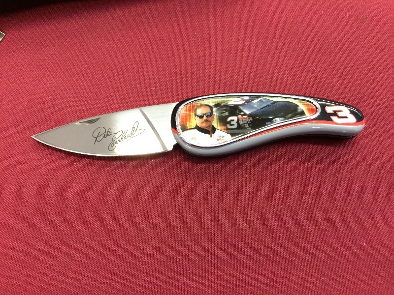 Dale Earnhardt or JR  Franklin Mint Collectors Knife - view all pictures