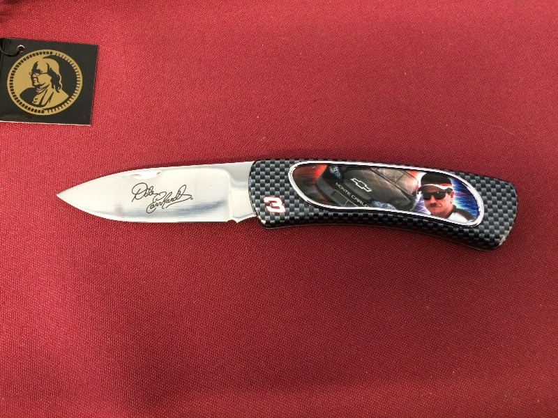 Dale Earnhardt or JR  Franklin Mint Collectors Knife - view all pictures