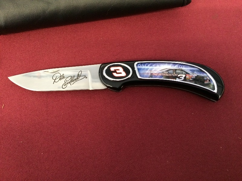 Dale Earnhardt or JR  Franklin Mint Collectors Knife - view all pictures