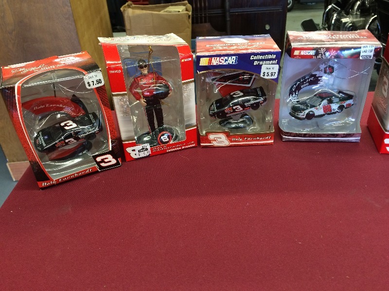 Dale Earnhardt or JR  Tree Ornament Collection, - view all pictures  lot of 7  New