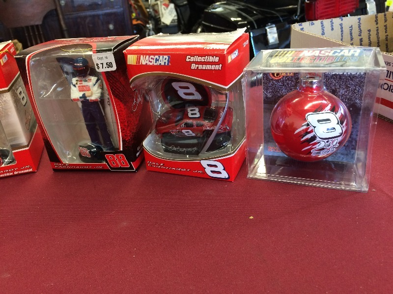 Dale Earnhardt or JR  Tree Ornament Collection, - view all pictures  lot of 7  New