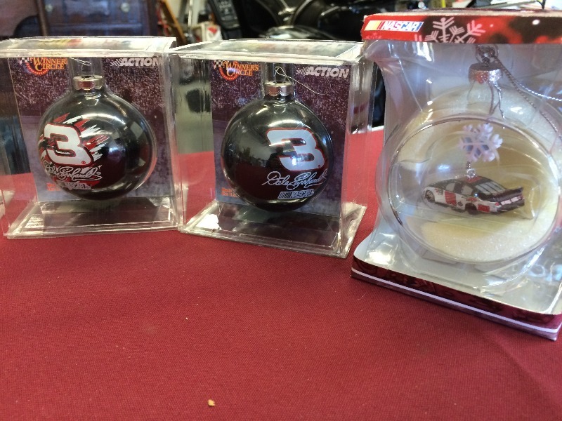 Dale Earnhardt or JR  Tree Ornament Collection, - view all pictures  lot of 8  New
