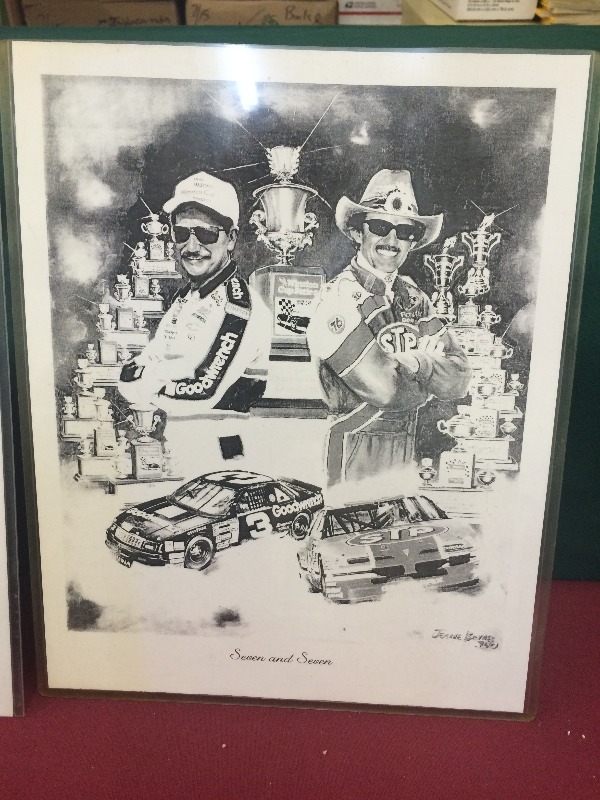 Dale Earnhardt or JR   Assorted Pictures  Drawings  VERY NICE - view all pictures  lot of 3