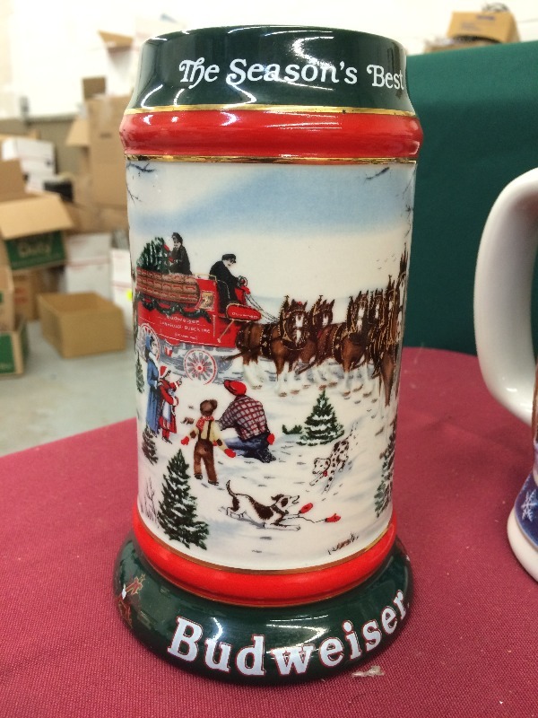Budweiser Stein Collection - View all lot pictures  lot of 6