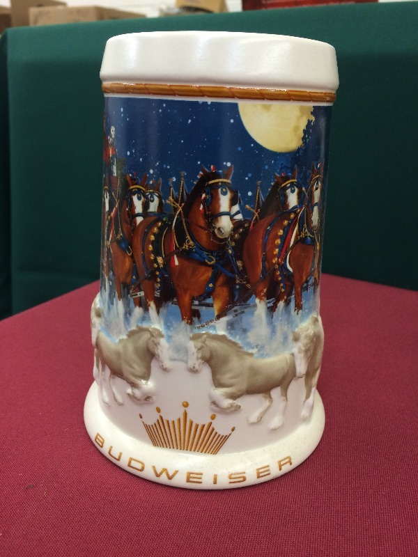 Budweiser Stein Collection - View all lot pictures  lot of 4