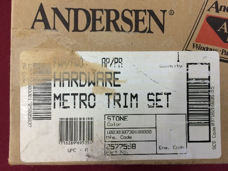 Anderson Hinged Door Hardware - New in the box